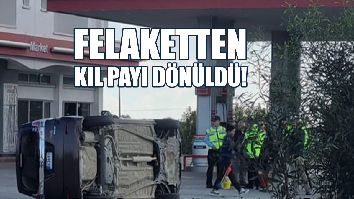 Petrol İstasyonunda Kaza