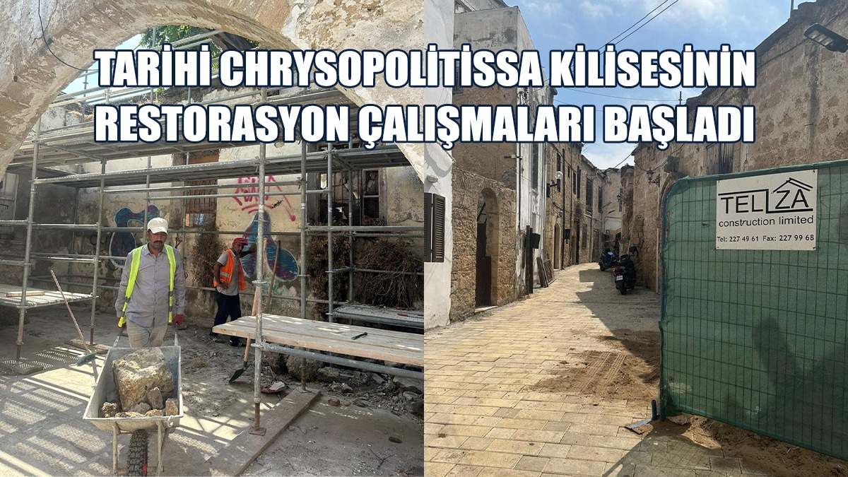 Yıllardır Atıl Durumdaki Kilisenin Restorasyon Çalışmaları Başladı