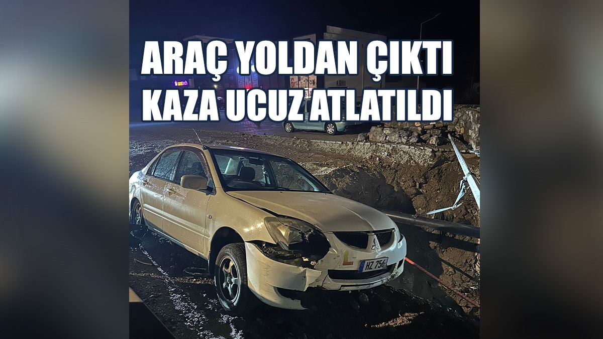 65 Yaşındaki Sürücü Kaza Yaptı...