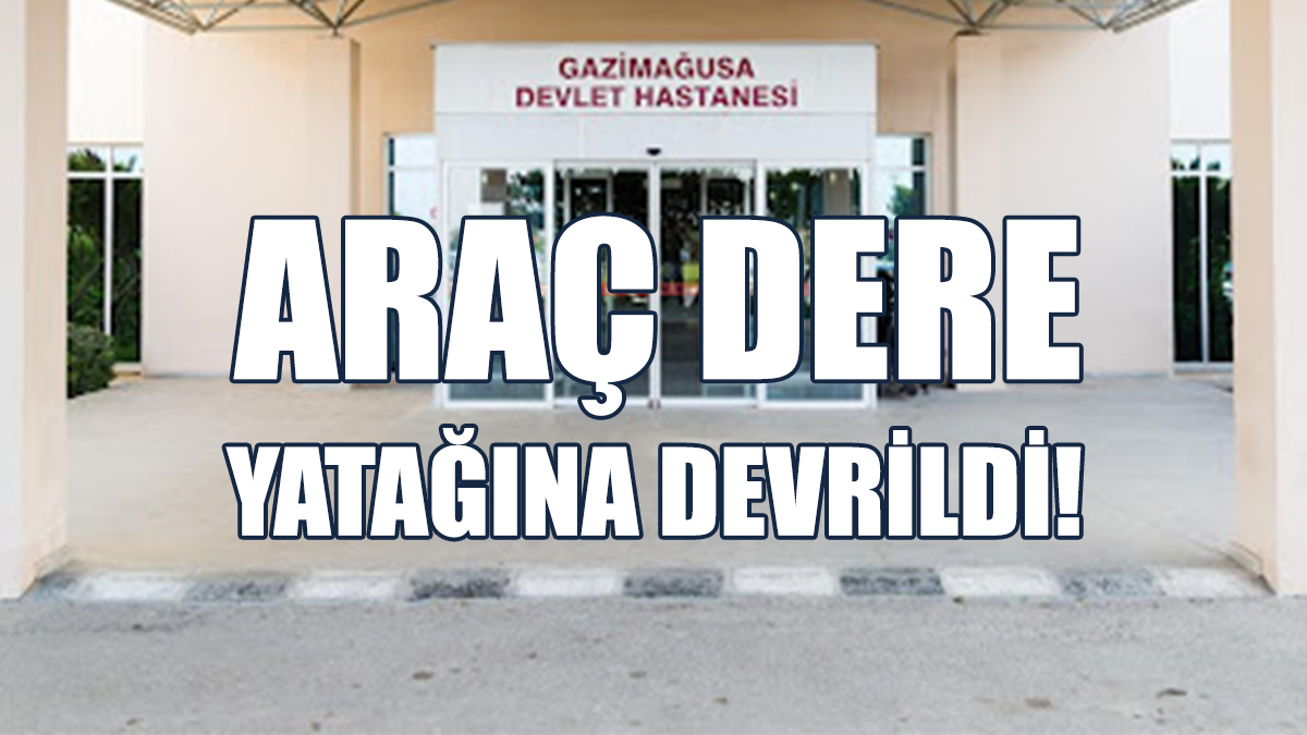 Gazimağusa-Lefkoşa Eski Anayolunda Kaza: Araç Sürücüsü Yaralandı...