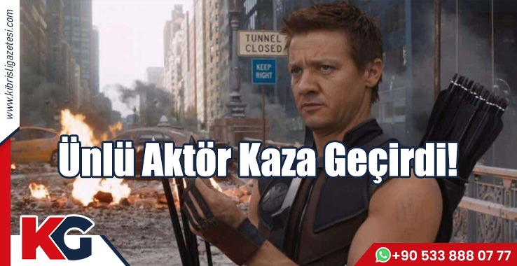 Ünlü Aktör Kaza Geçirdi
