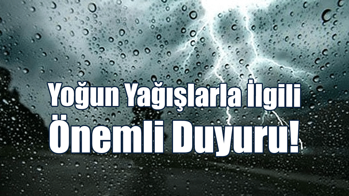 Gazimağusa Belediyesi'nden Yoğun Yağışlarla İlgili Önemli Duyuru!