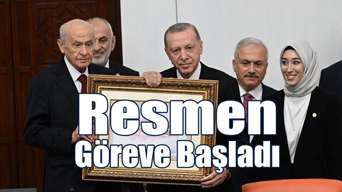 Cumhurbaşkanı Erdoğan, Meclis'te Yemin Etti