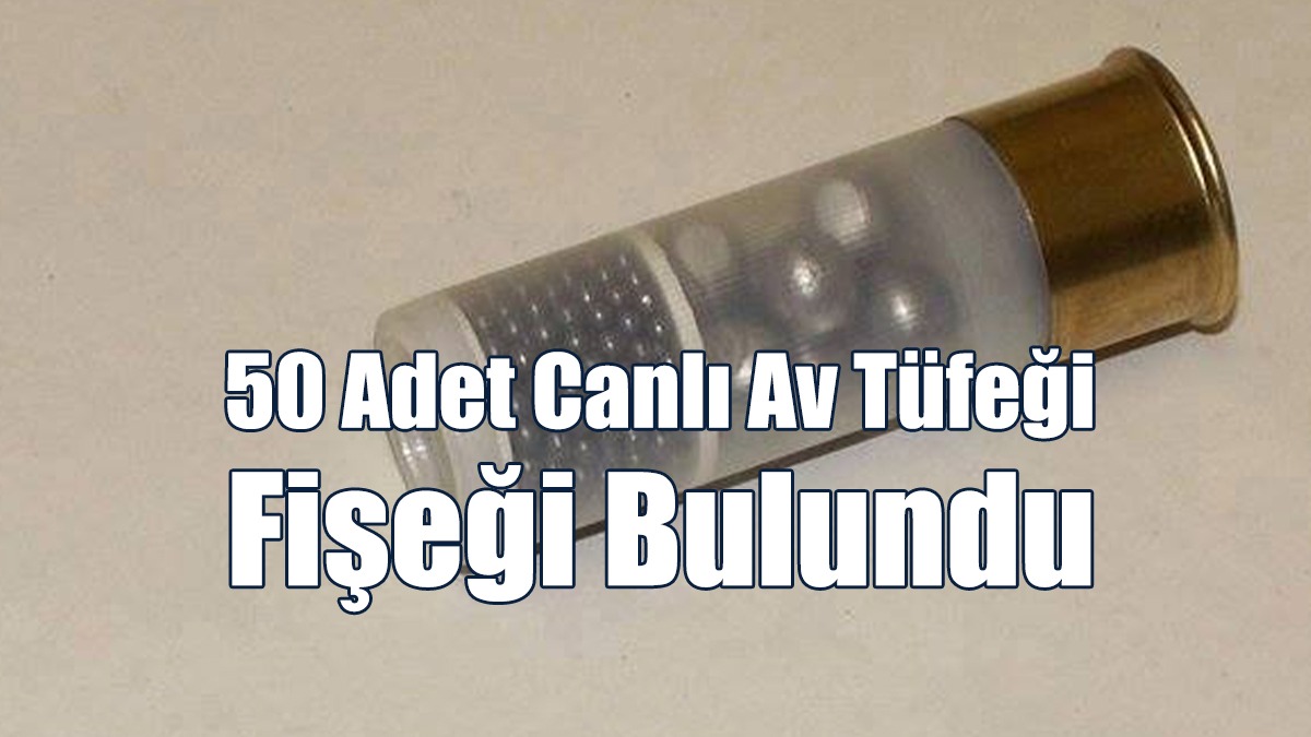 50 Adet Canlı Av Tüfeği Fişeği Bulundu