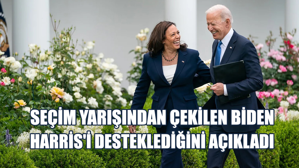 Biden, Başkanlık Yarışından Çekildiğini Açıkladı