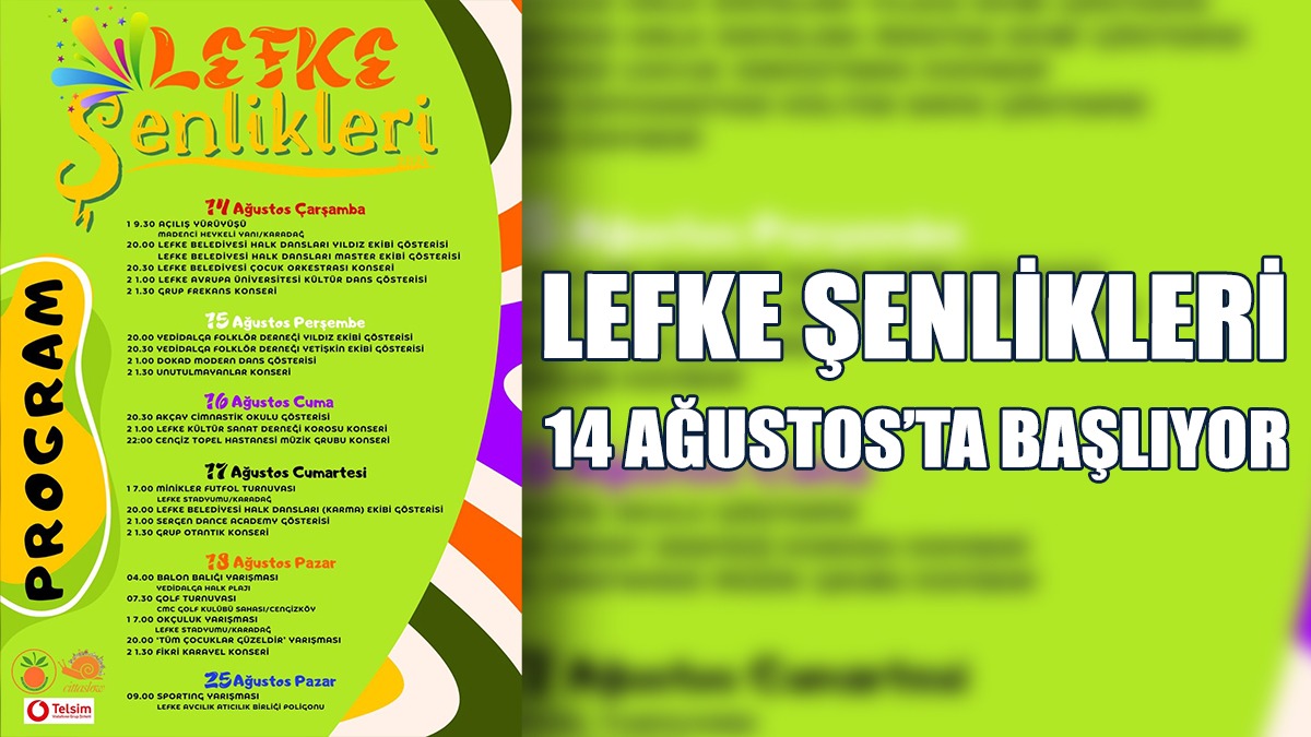 Lefke Şenlikleri, Kortej Yürüyüşüyle Başlıyor