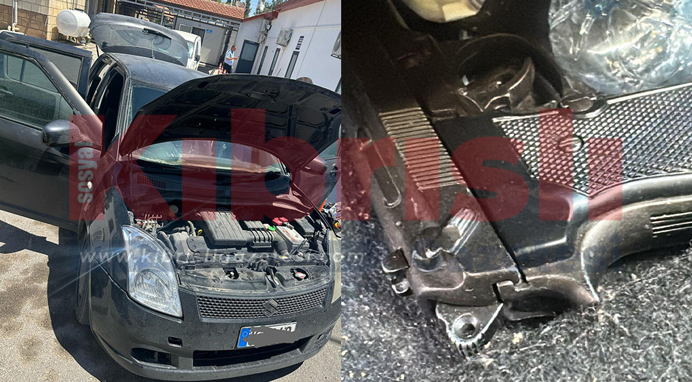 Araçta tabanca ve şarjör bulundu
