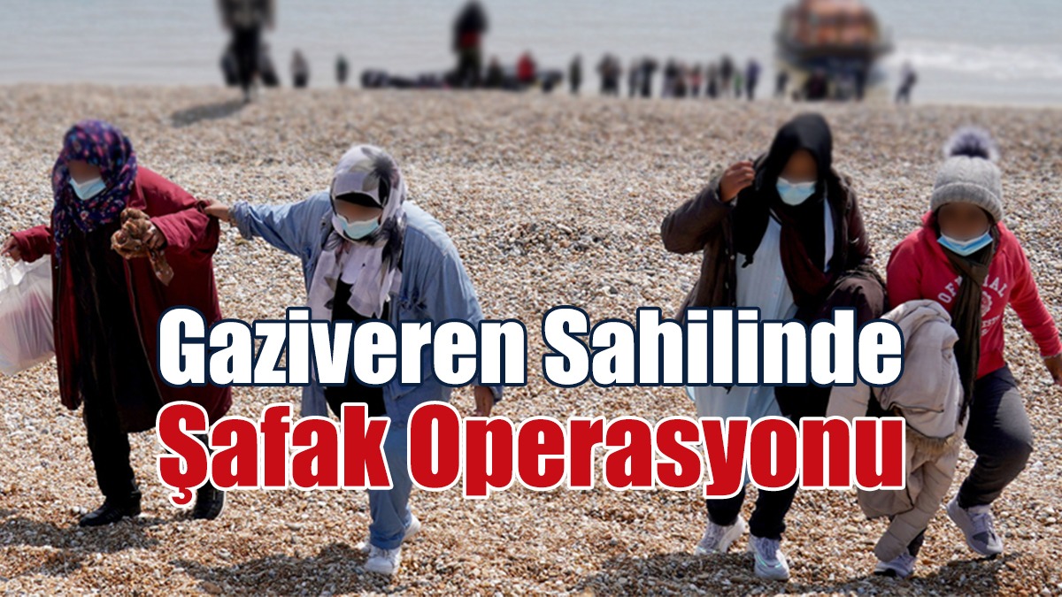 20 Mülteci Gaziveren Sahili’nde Yakalandı!