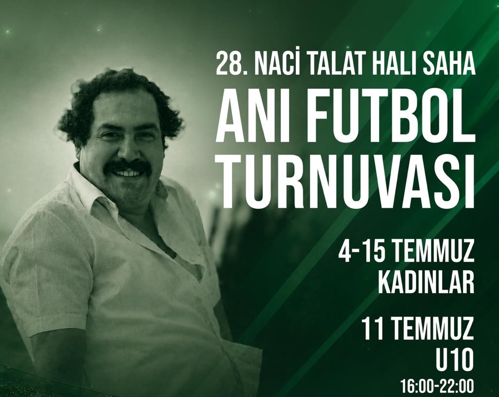 28’inci Naci Talat Halı Saha Futbol Anı Turnuvası cumartesi başlıyor