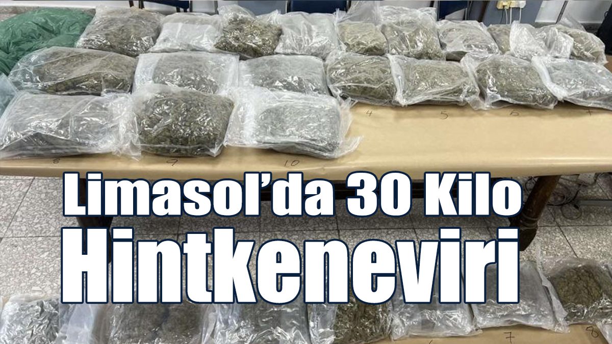 Limasol’da 30 Kilo Hintkeneviri