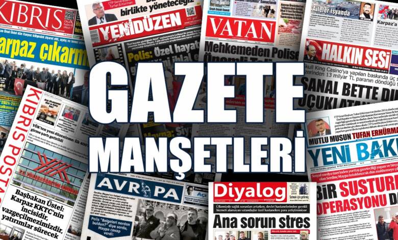 21 Ekim 2024 Pazartesi Gazete Manşetleri
