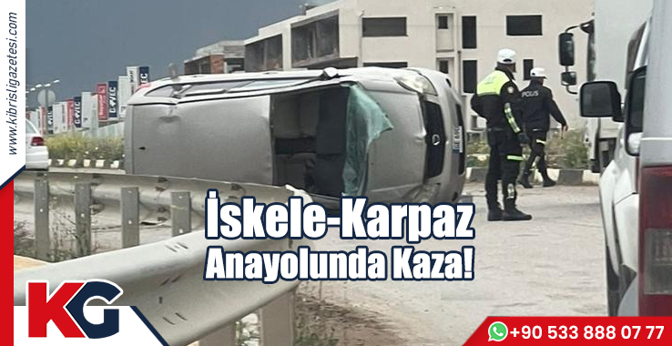 İskele-Karpaz Anayolunda Kaza!
