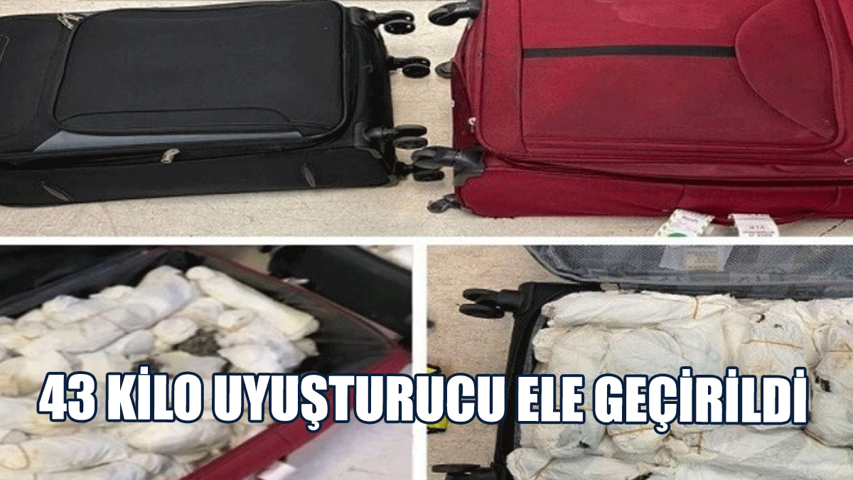Larnaka Havalimanı'nda Yaklaşık 43 Kilo Uyuşturucu