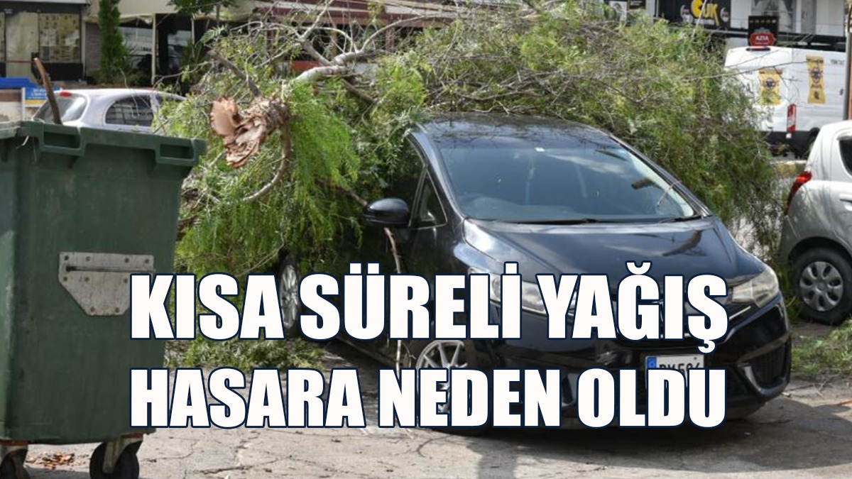Kısa Süreli Şiddetli Yağış Hasara Neden Oldu