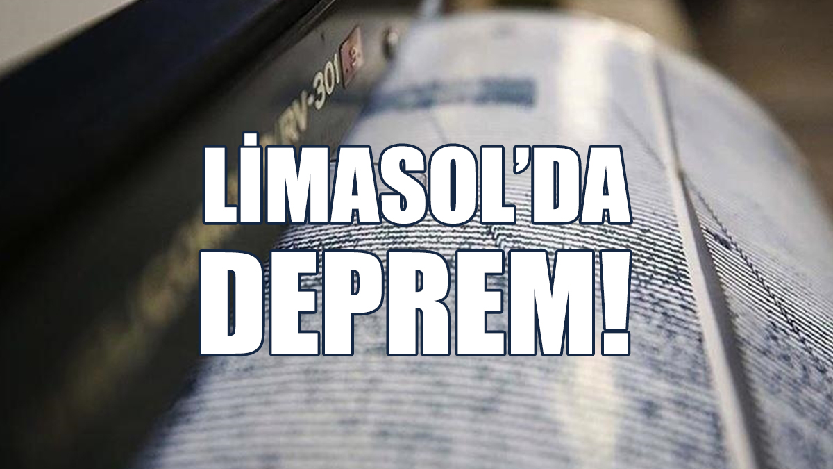 Limasol'da 3.9 Büyüklüğünde Deprem!