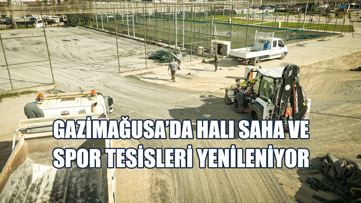 Gazimağusa Belediyesi, Spor Tesisleri Yenileme Projesi Başlattı