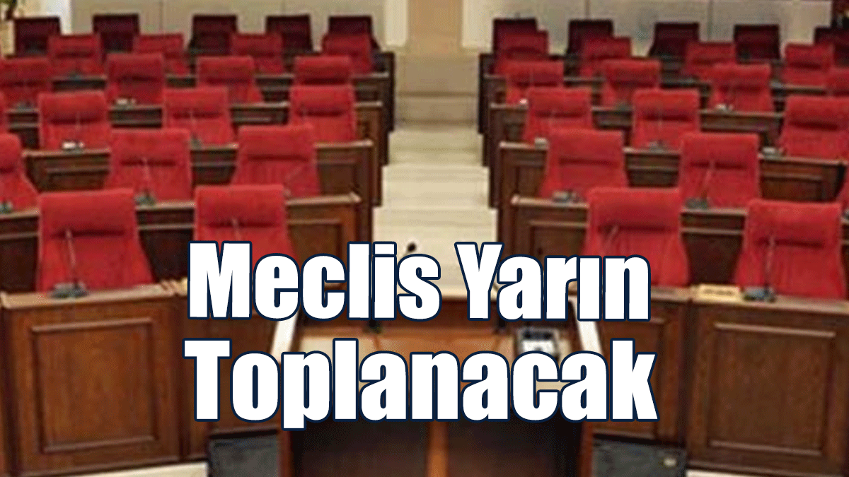 Meclis Yarın Toplanacak