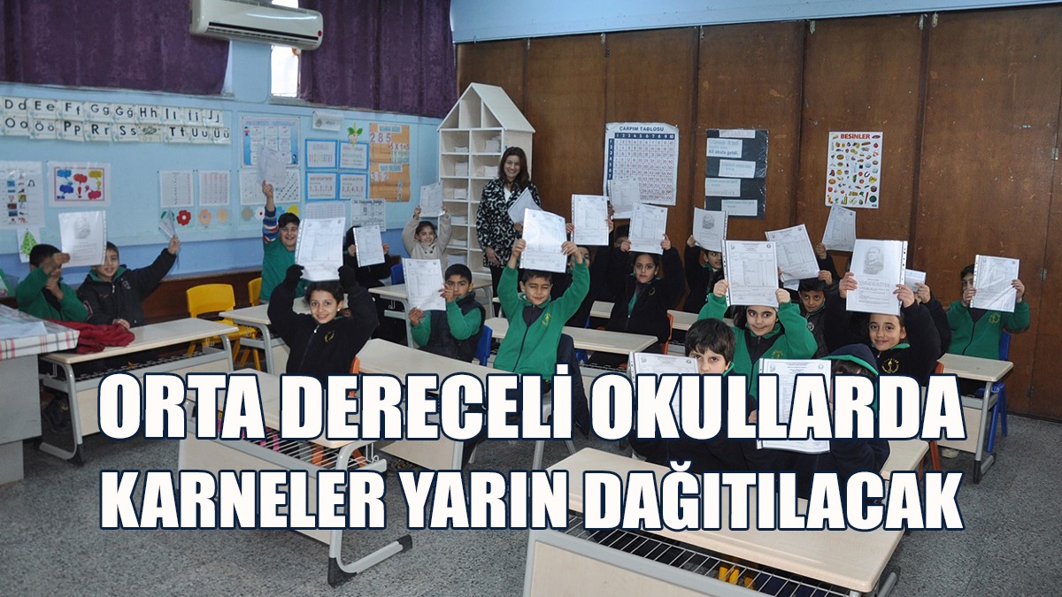 İlköğretim Dairesi’ne Bağlı Okullarda Karneler Cuma Günü Dağıtılacak