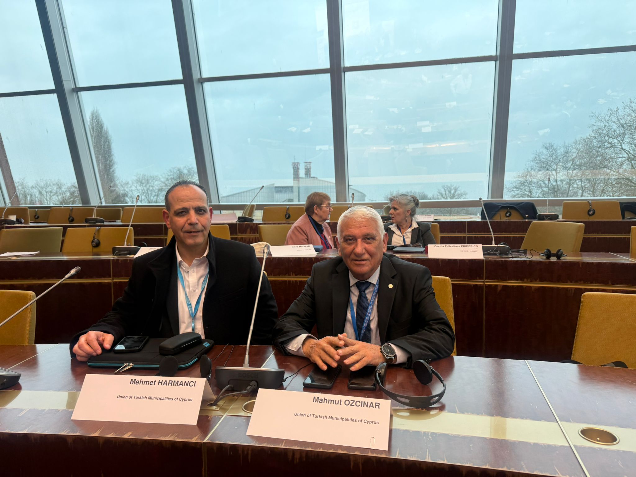 Özçınar ile Harmancı Strasbourg’da toplantıya katıldı