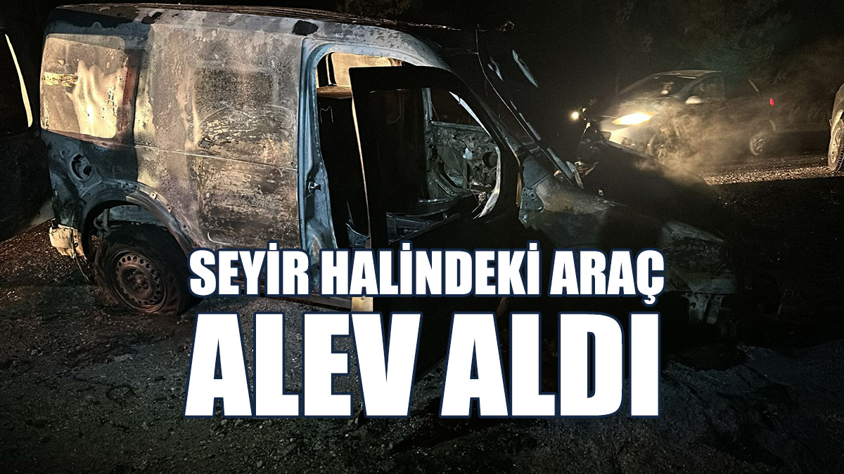 Dağ Yolunda Araç Yangını