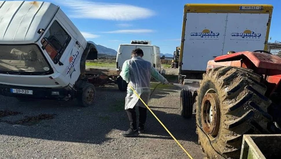 Çatalköy’de “şap” önlemleri: Dezenfeksiyon uygulaması başladı
