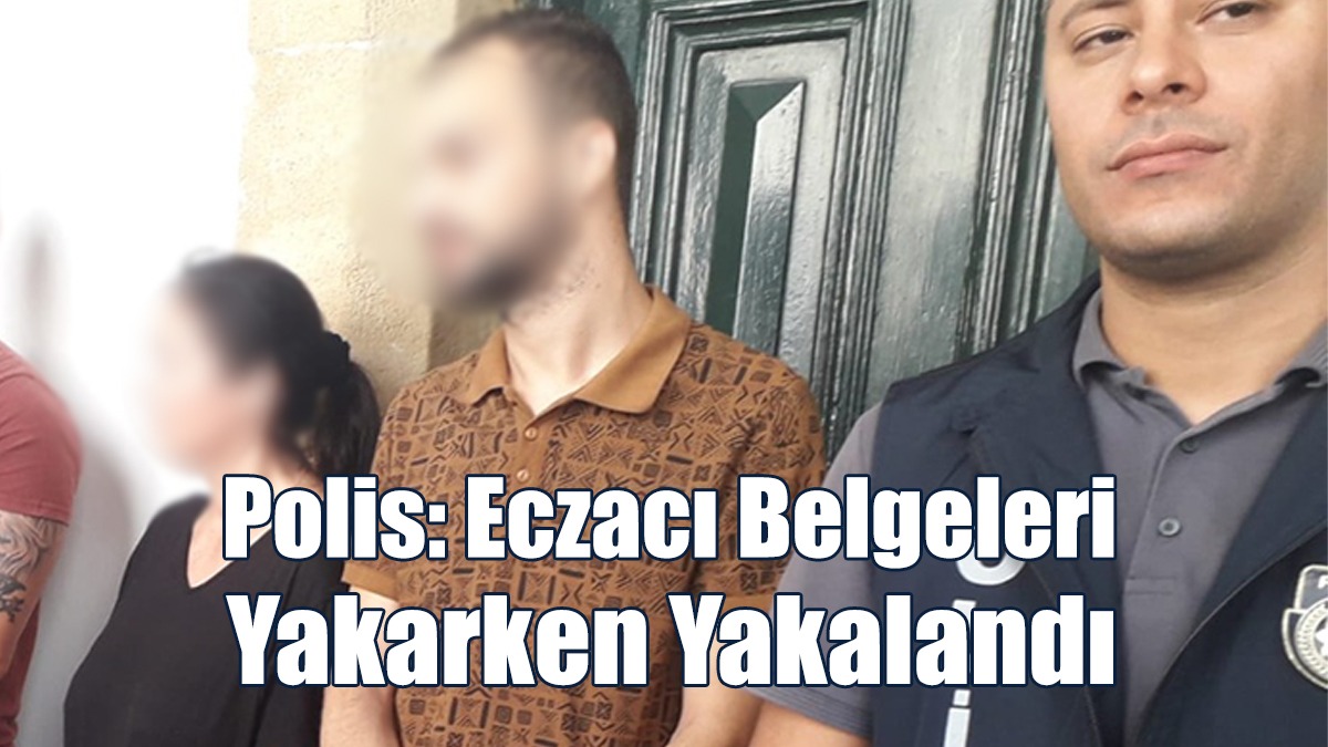 Polis: Eczacı Belgeleri Yakarken Yakalandı