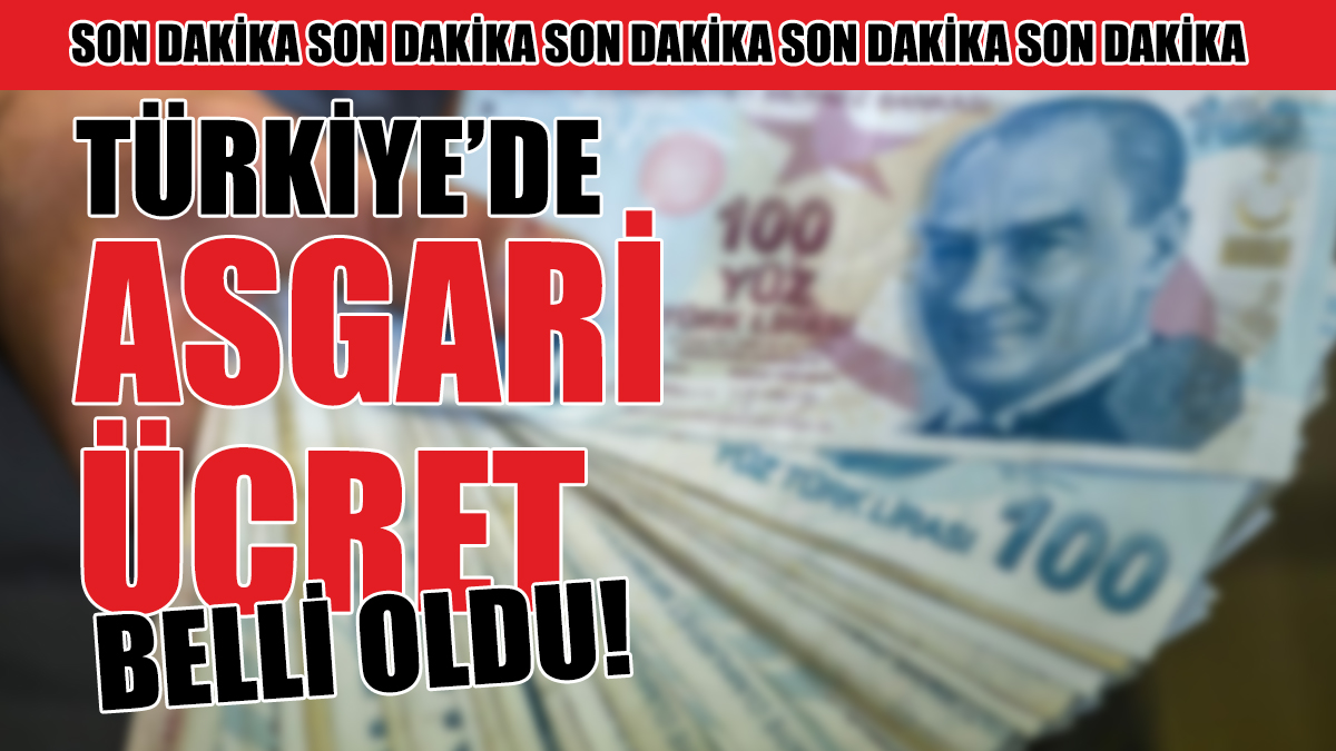 Türkiye’de Yeni Asgari Ücret Belli Oldu
