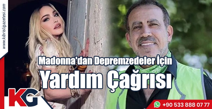 Madonna'dan Depremzedeler İçin Yardım Çağrısı