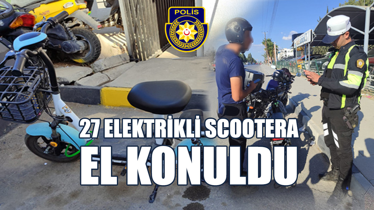 Polis Elektrikli Scooterlara Yönelik Denetim Yaptı