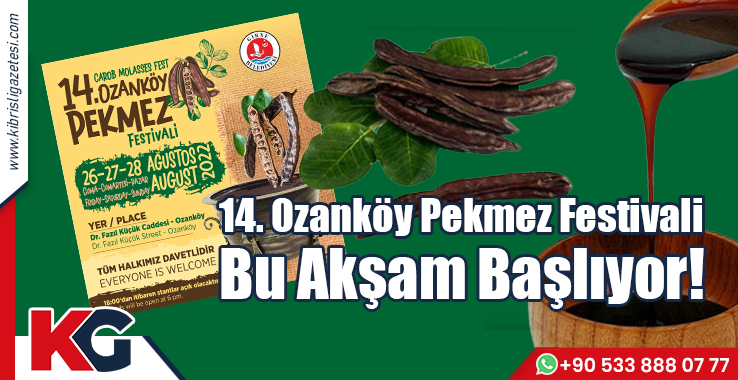 14. Ozanköy Pekmez Festivali Bu Akşam Başlıyor!