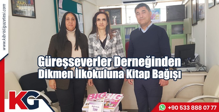 Güreşseverler Derneğiden Dikmen İlkokuluna Kitap Bağışı