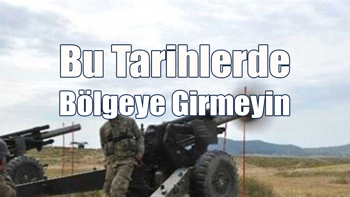 Mevlevi Ağır Silah Atış Alanında TAS ve Hava atışları Yapılacak