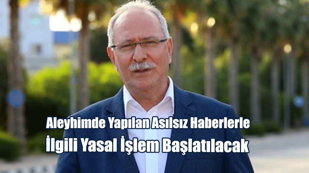 Avcı: Aleyhimde Yapılan Asılsız Haberlerle İlgili Yasal İşlem Başlatılacak