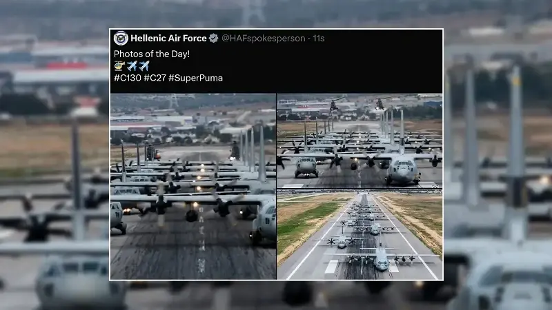 Yunan Hava Kuvvetleri tepki çeken "C130" paylaşımını sildi, taziye mesajı paylaştı