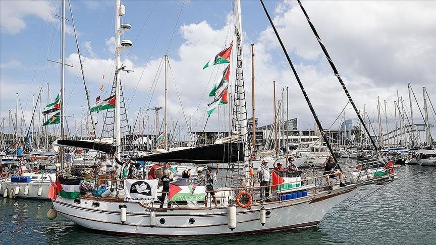 Küresel Sumud Filosu üyeleri Gazze'ye doğru gidiyor