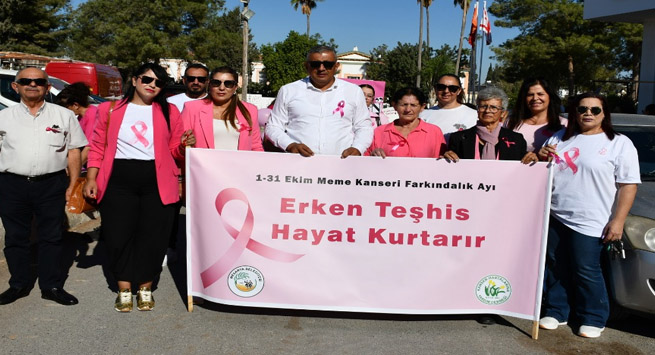 “Meme Kanseri Farkındalık Yürüyüşü” gerçekleştirildi