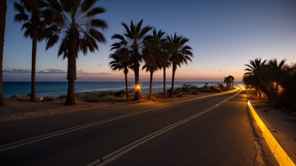 Long Beach güzergahında yol aydınlatmalarına bakım
