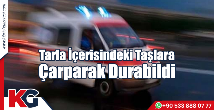 Tarla İçerisindeki Taşlara Çarparak Durabildi!