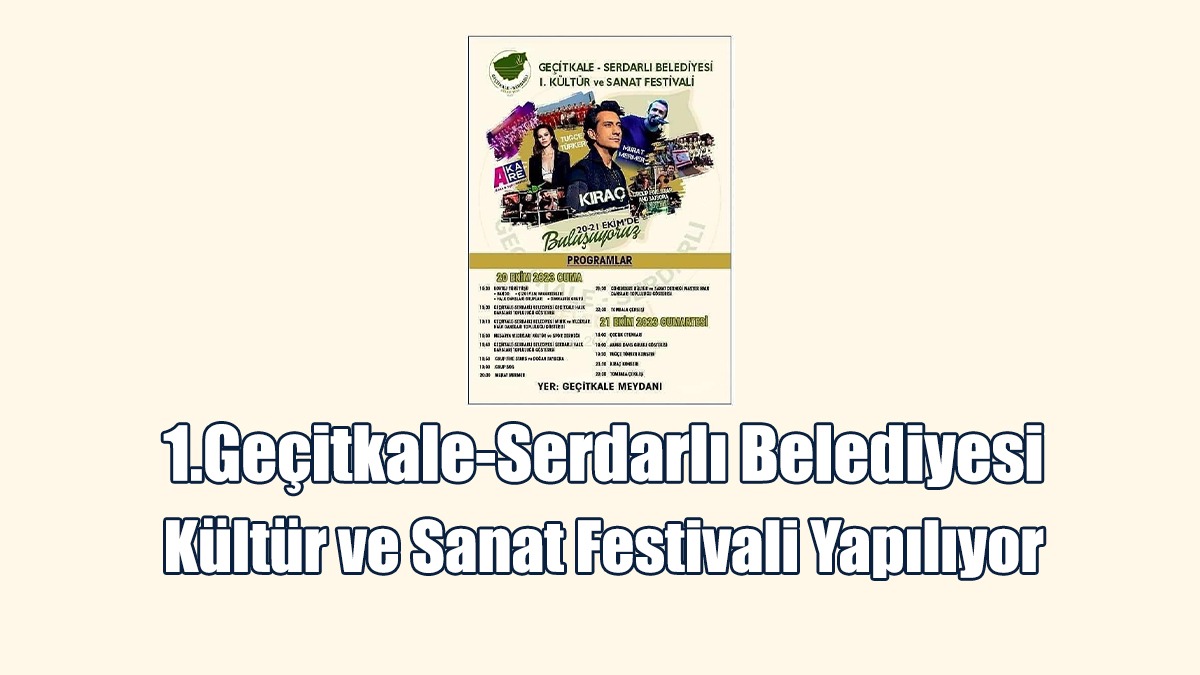 1.Geçitkale-Serdarlı Belediyesi Kültür ve Sanat Festivali Yapılıyor