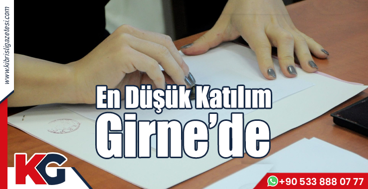 En Düşük Katılım Girne’de