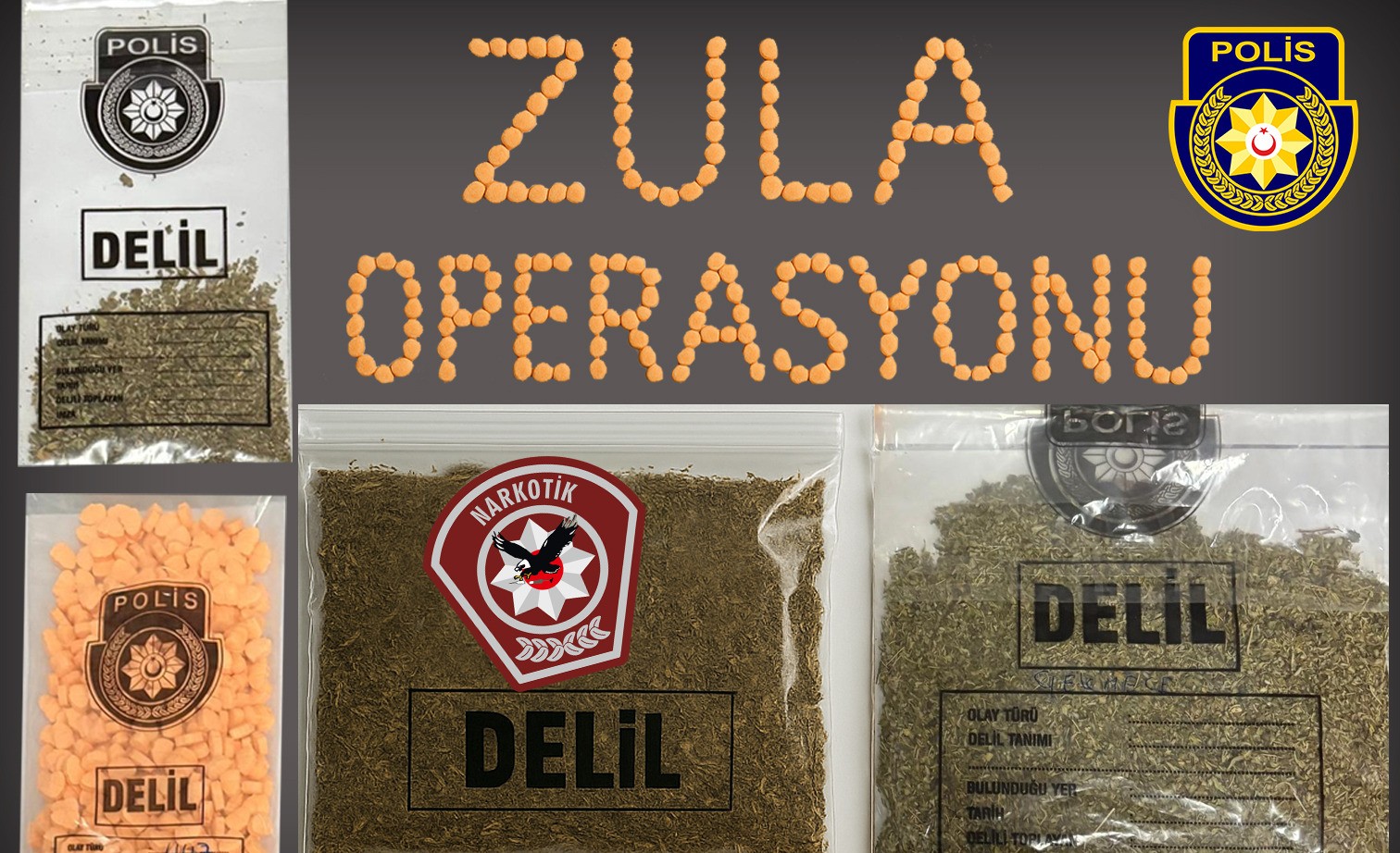 Polisten "Zula" operasyonu: 250 gram uyuşturucu ve 447 hap ele geçirildi