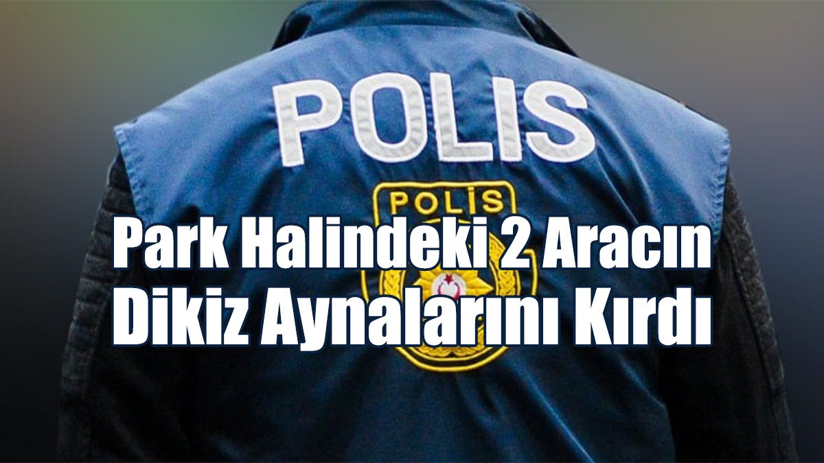 Park Halindeki 2 Aracın Dikiz Aynalarını Kırdı