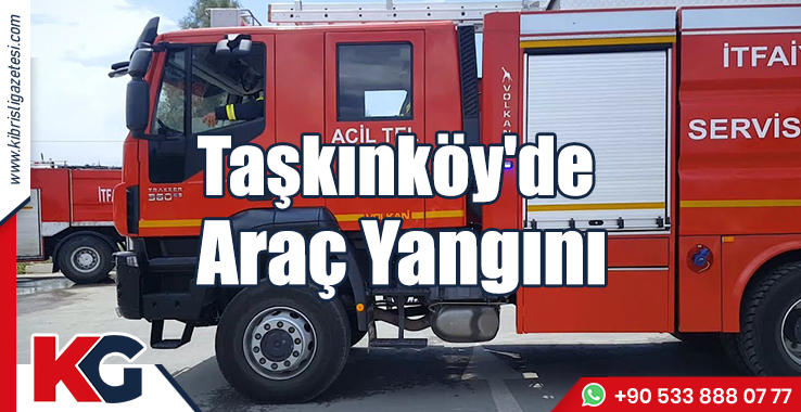 Taşkınköy'de Araç Yangını: İki Araç Hasar Gördü