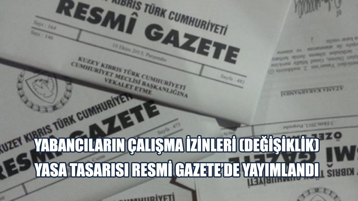 Yasa Tasarısı Halkın Bilgisine Sunuldu