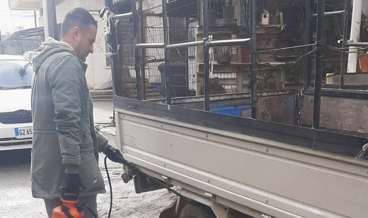 Erenköy-Karpaz Belediyesi, şap hastalığına karşı önlemlere devam ediyor