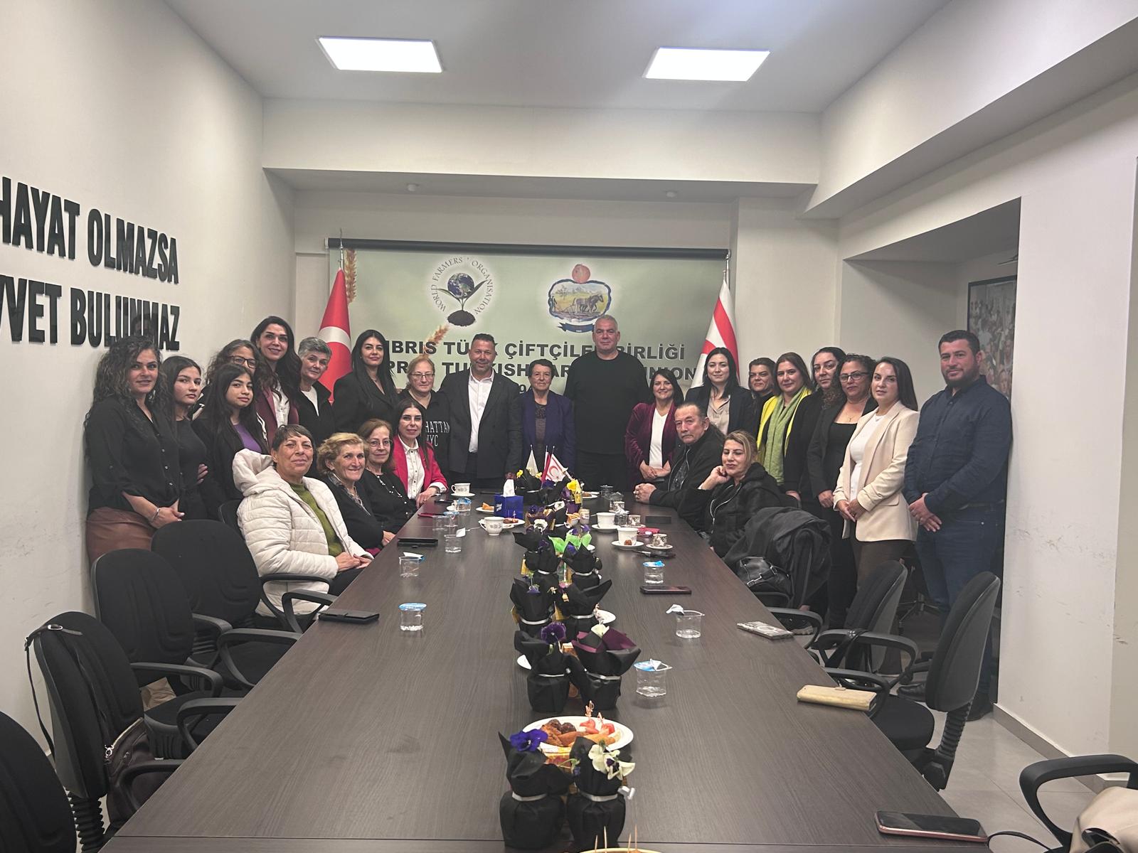 Üretici kadınlar Kıbrıs Türk Çiftçiler Birliği’nde buluştu