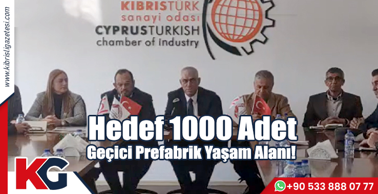 Hedef 1000 Adet Geçici Prefabrik Yaşam Alanı!