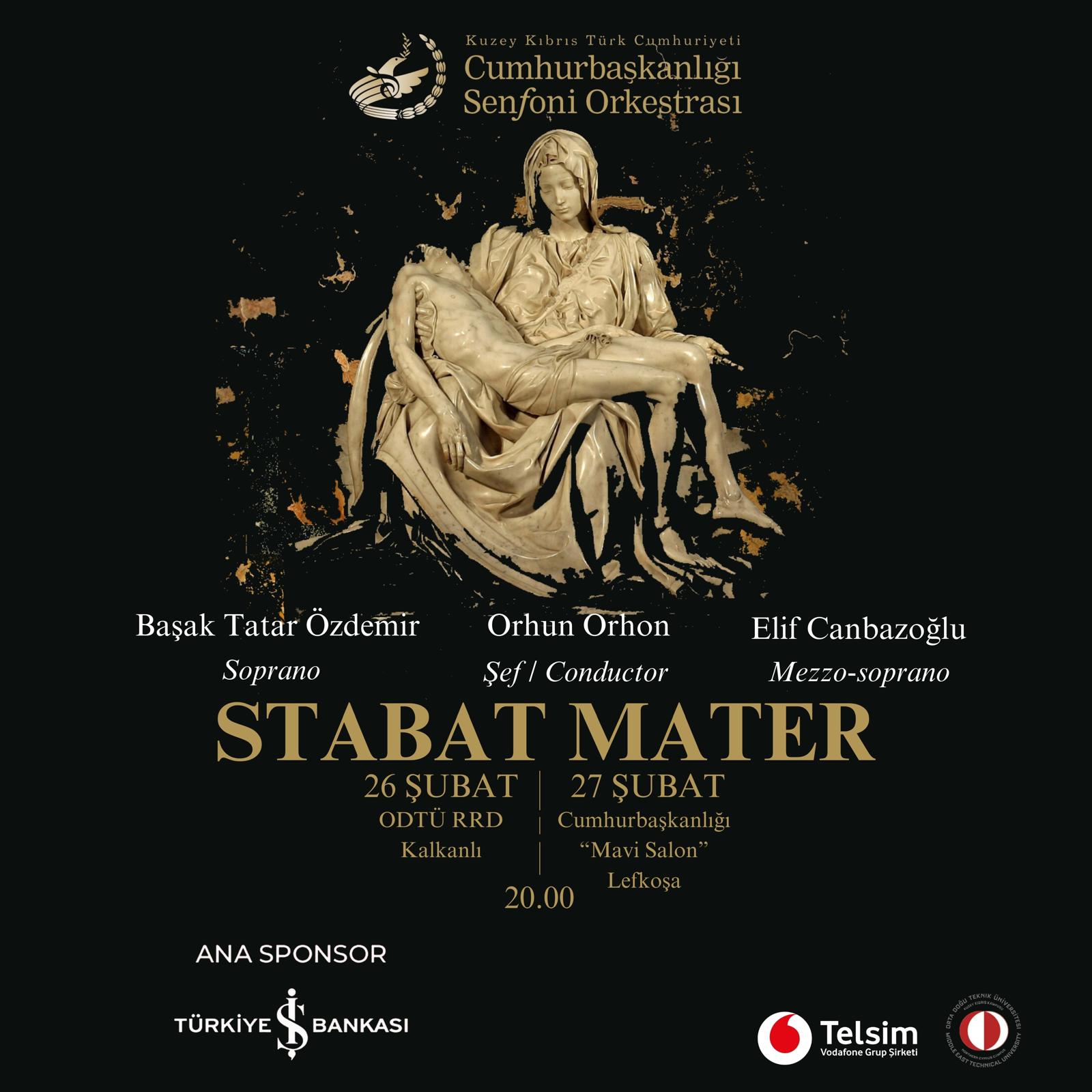 Cumhurbaşkanlığı Senfoni Orkestrası "Stabat Mater Konserleri" verecek