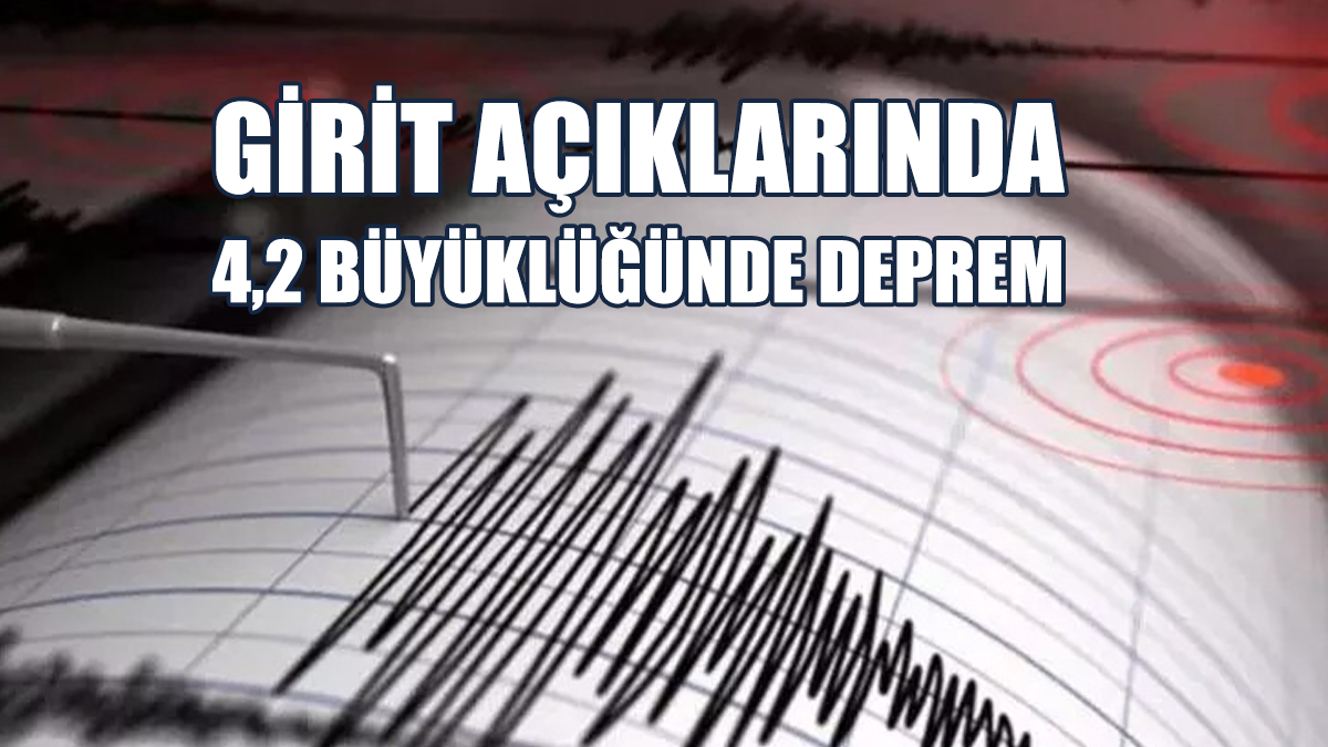 Akdeniz'de 4,2 Büyüklüğünde Deprem