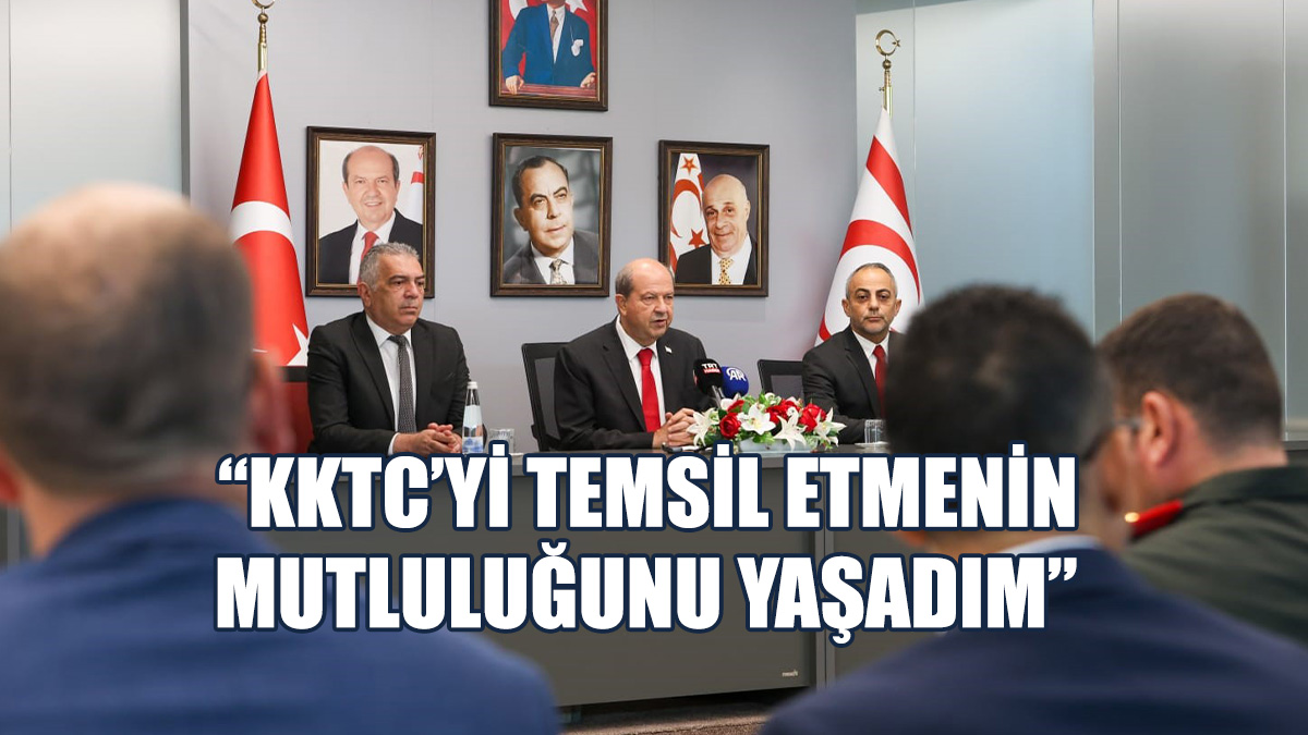 Tatar, Kırgısiztan Dönüşü Ercan'da Basın Toplantısı Düzenledi